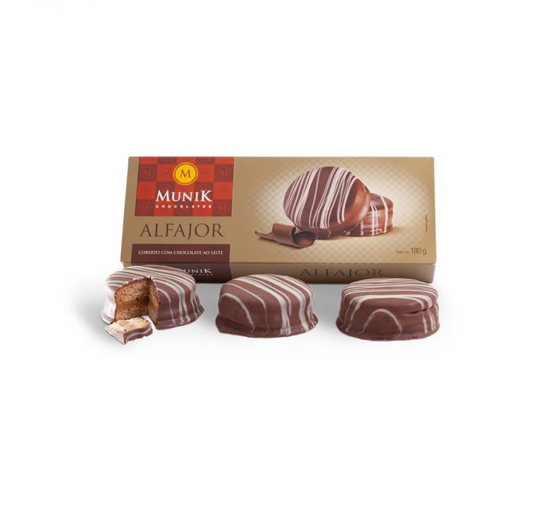 Alfajor 3 unidades 180g Munik Chocolates