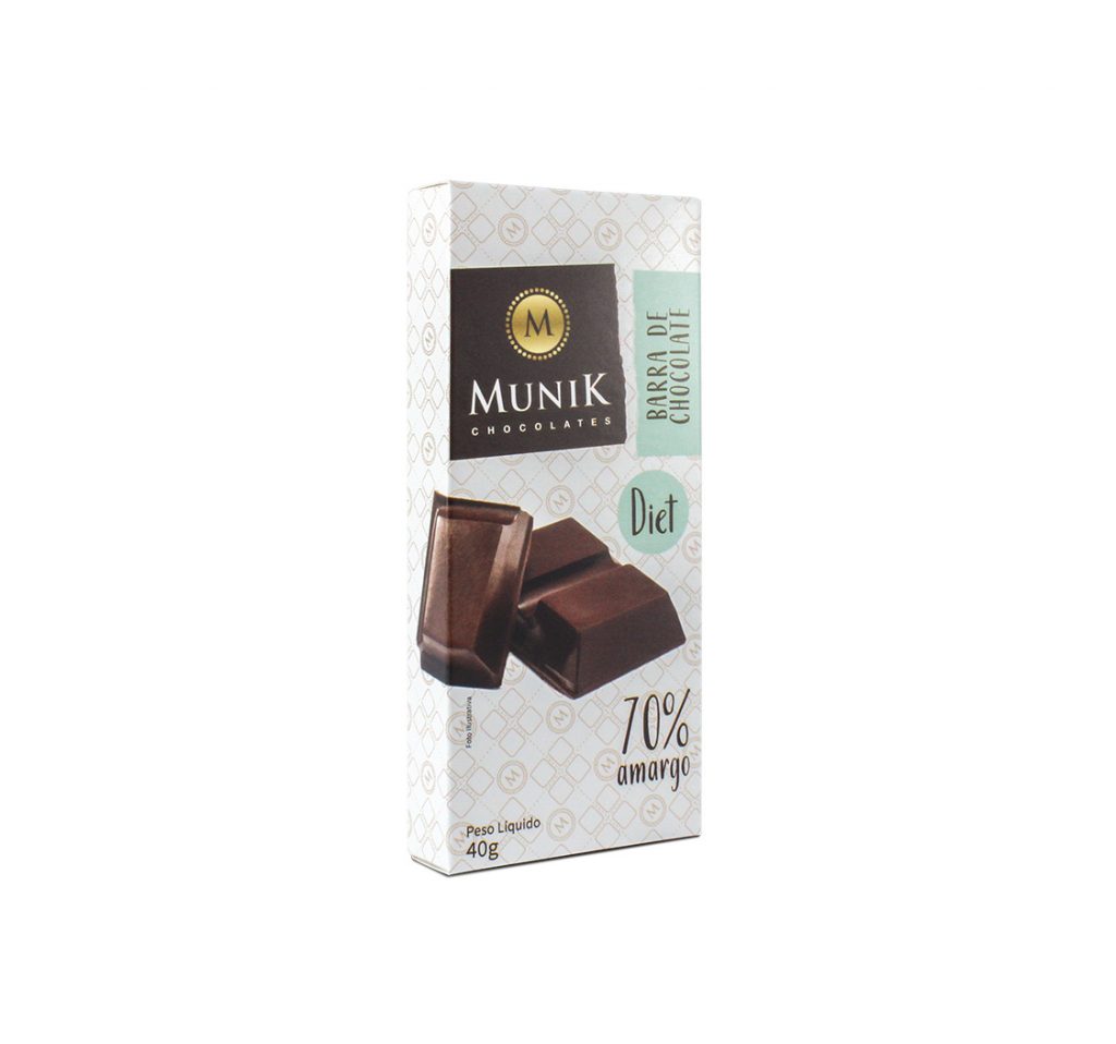 Chocolate Amargo Diet 70 Munik Chocolates